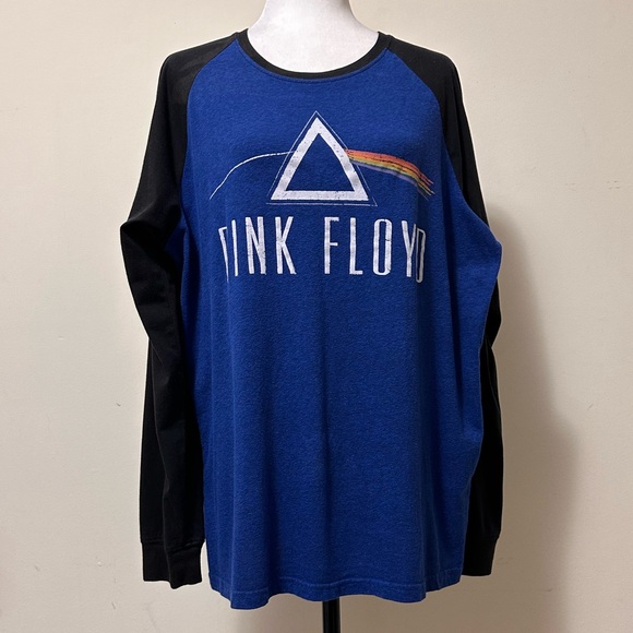 Pink Floyd True Vintage Official Merch Blue Black Trim Long Sleeve T Shirt XL - Picture 12 of 12